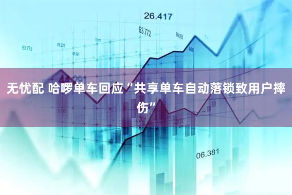 无忧配 哈啰单车回应“共享单车自动落锁致用户摔伤”