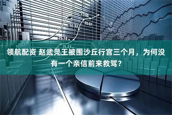领航配资 赵武灵王被围沙丘行宫三个月,为何没有一个亲信前来救驾?